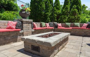 firepit at Madison Rockwood, Ballwin, MO, 63011